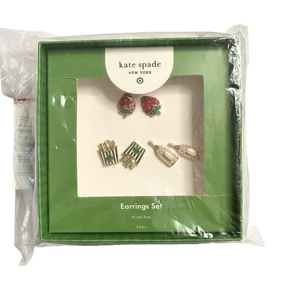 Kate Spade Women’s Earrings Mixed Novelty Stud 3pk kate spade NY/Target NWT - Picture 7 of 12